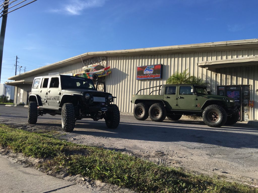 2 Sema Jeeps both built by Bruiser Conversions stop by to get decals
